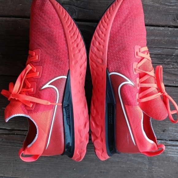 Nike React Infinity Run Flyknit CD4371-600 Red Bla - Picture 10 of 11